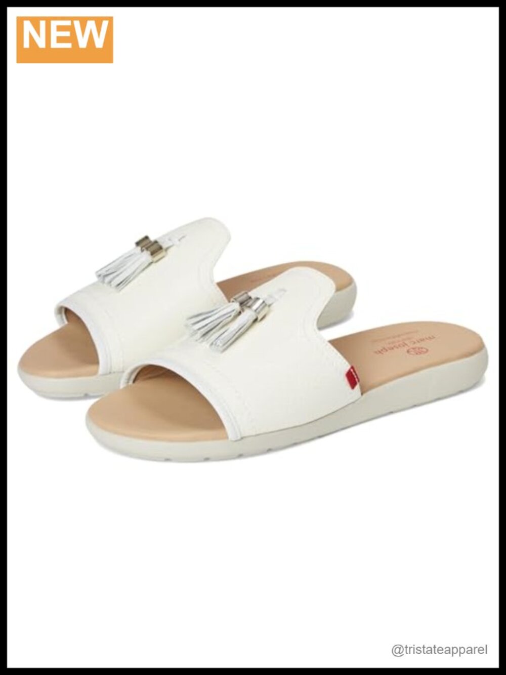Marc Joseph New York Riverside Leather Slide Sandal Slip On Flat
